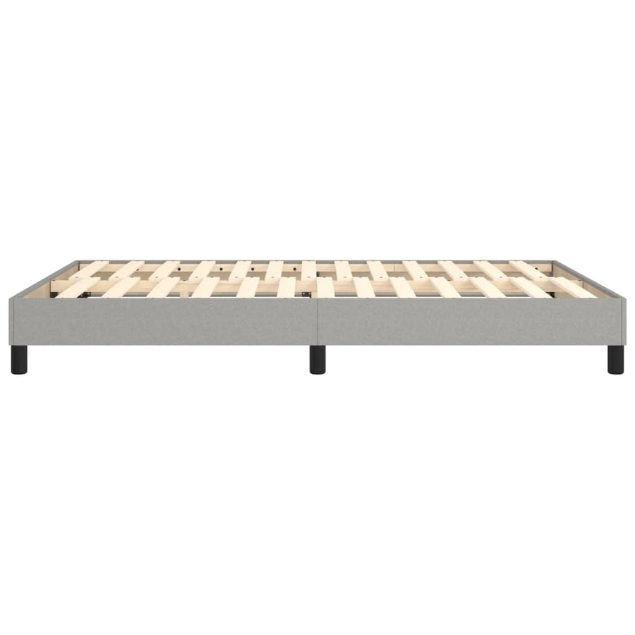 Boxspringframe Stof Lichtgrijs 140 x 200 cm 25 cm
