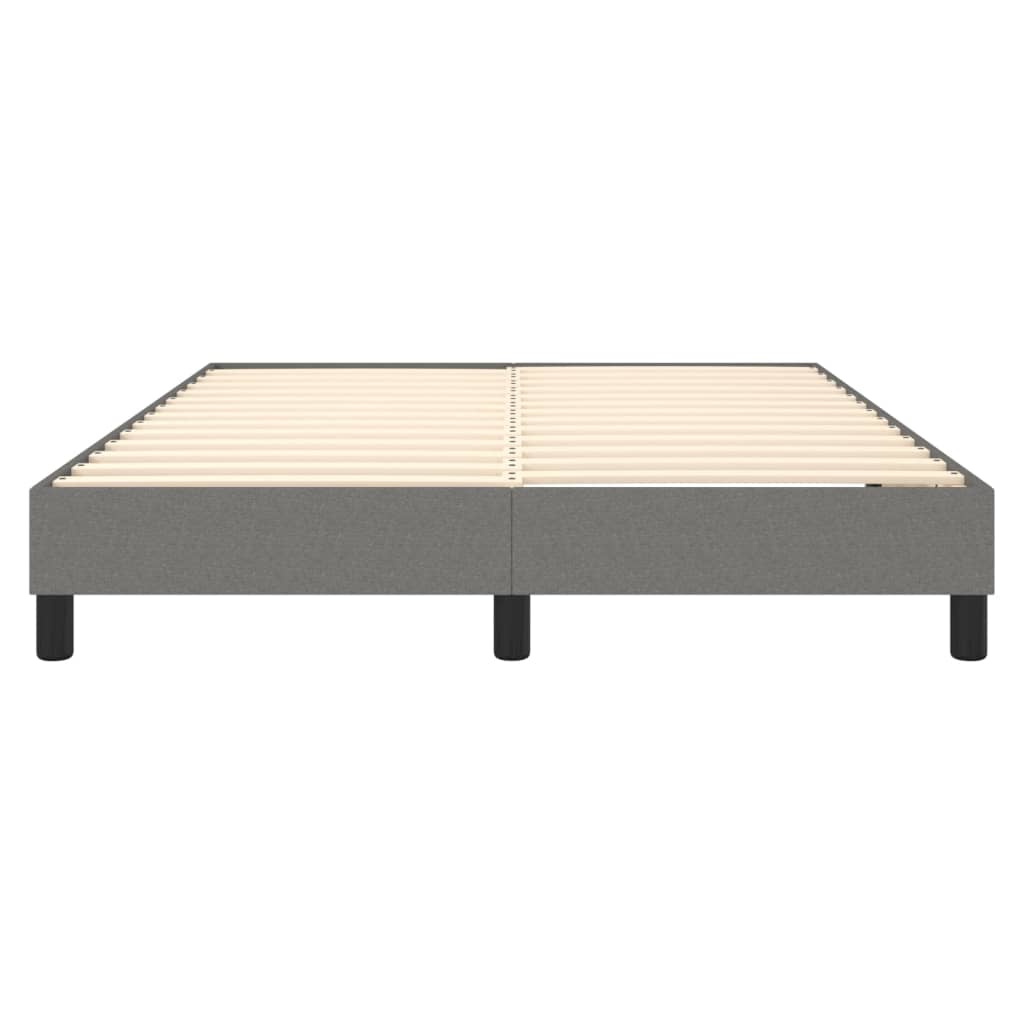 Boxspringframe Stof Donkergrijs 140 x 200 cm 25 cm