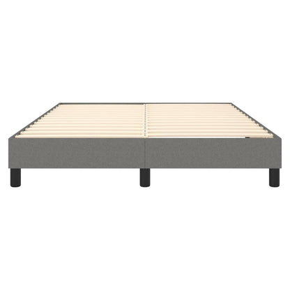 Boxspringframe Stof Donkergrijs 140 x 200 cm 25 cm