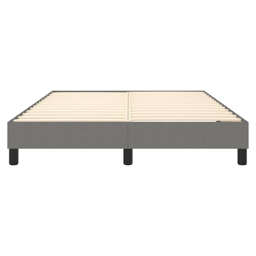Boxspringframe Stof Donkergrijs 140 x 200 cm 25 cm