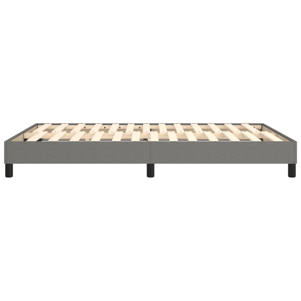 Boxspringframe Stof Donkergrijs 140 x 200 cm 25 cm