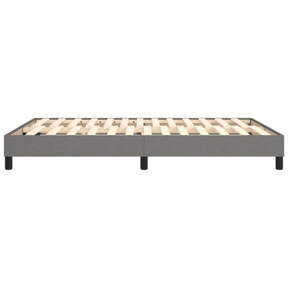 Boxspringframe Stof Donkergrijs 140 x 200 cm 25 cm
