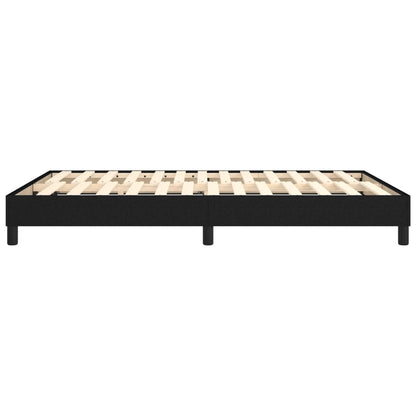Boxspringframe stof zwart 140x200 cm 140 x 200 cm 25 cm