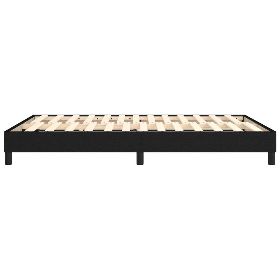 Boxspringframe stof zwart 140x200 cm 140 x 200 cm 25 cm