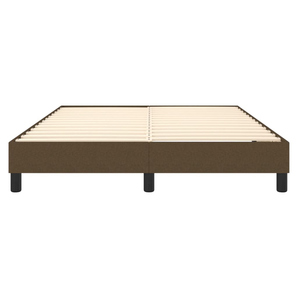 Boxspringframe Stof Donkerbruin 140 x 200 cm 25 cm