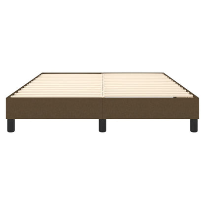 Boxspringframe Stof Donkerbruin 140 x 200 cm 25 cm