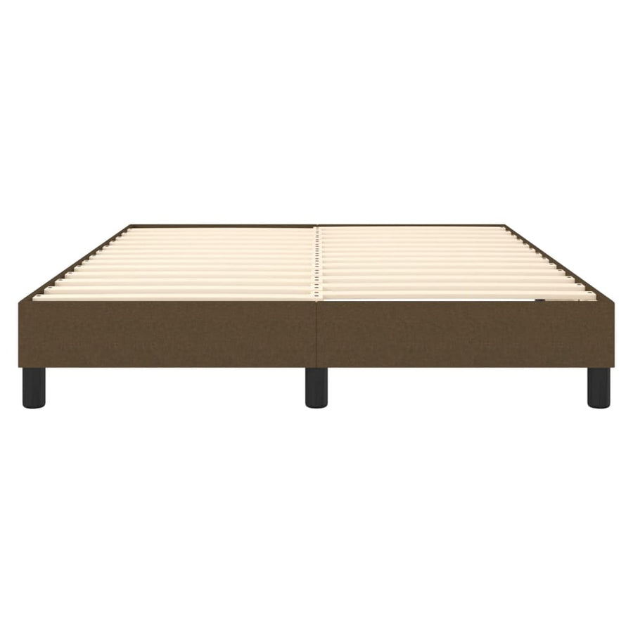 Boxspringframe Stof Donkerbruin 140 x 200 cm 25 cm