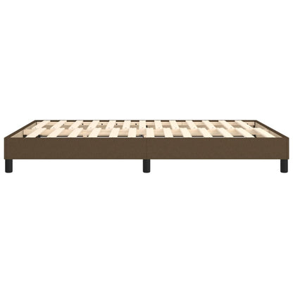 Boxspringframe Stof Donkerbruin 140 x 200 cm 25 cm