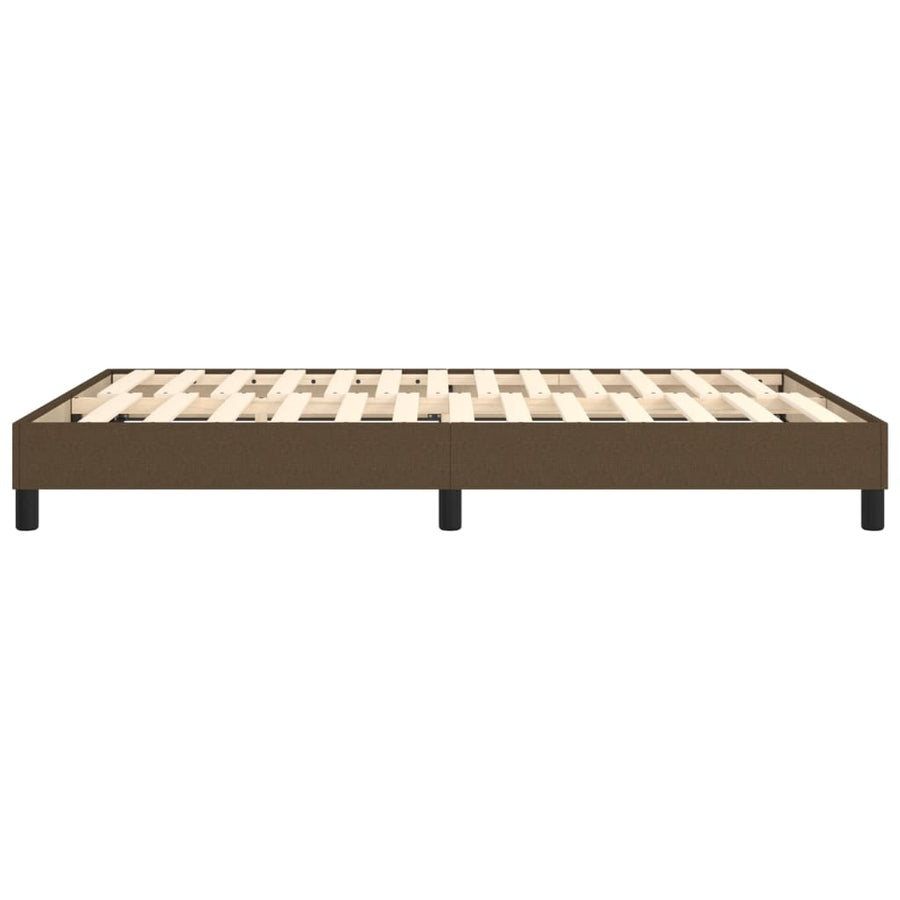Boxspringframe Stof Donkerbruin 140 x 200 cm 25 cm