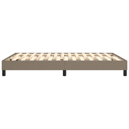 Boxspringframe Stof Taupe 140 x 200 cm 25 cm
