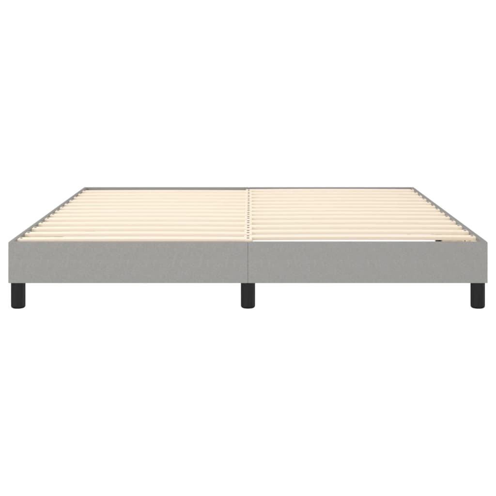 Boxspringframe Stof Lichtgrijs 160 x 200 cm 25 cm
