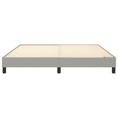 Boxspringframe Stof Lichtgrijs 160 x 200 cm 25 cm