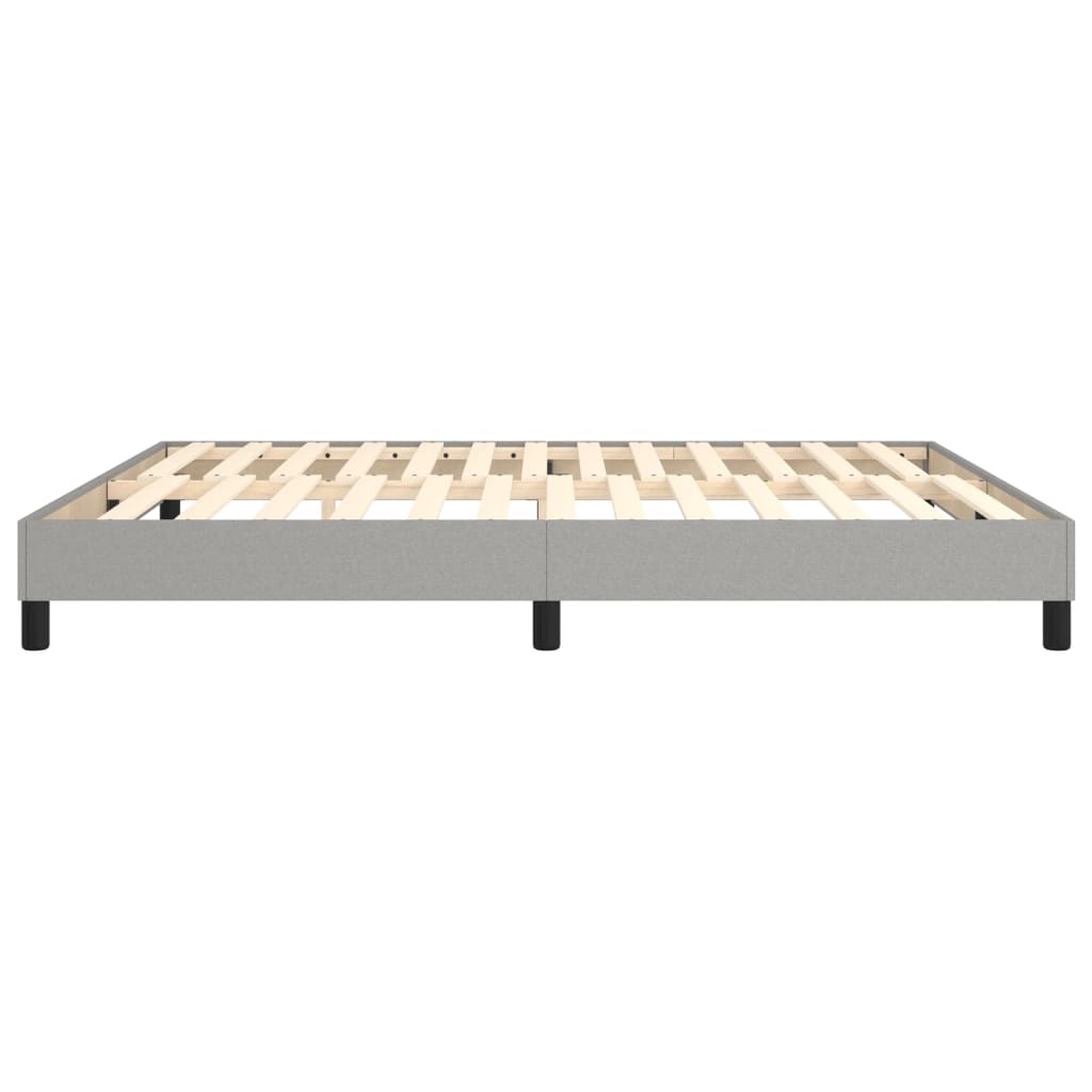 Boxspringframe Stof Lichtgrijs 160 x 200 cm 25 cm