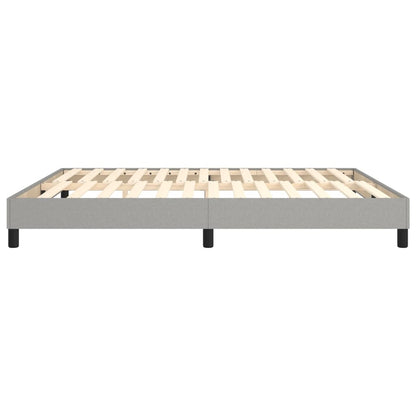 Boxspringframe Stof Lichtgrijs 160 x 200 cm 25 cm