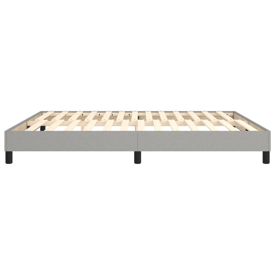 Boxspringframe Stof Lichtgrijs 160 x 200 cm 25 cm