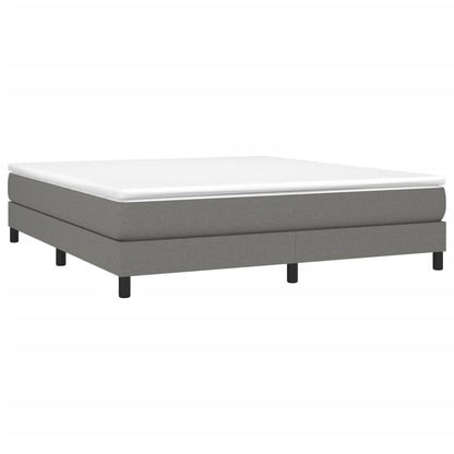 Boxspringframe Stof Donkergrijs 160 x 200 cm 25 cm