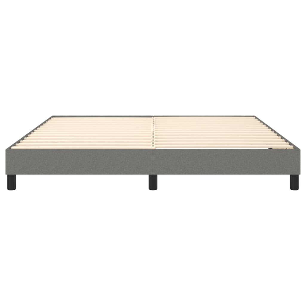 Boxspringframe Stof Donkergrijs 160 x 200 cm 25 cm