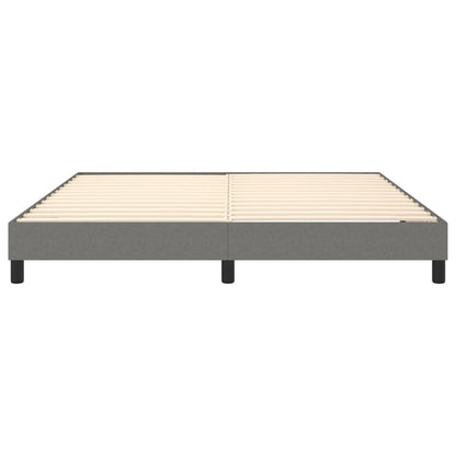 Boxspringframe Stof Donkergrijs 160 x 200 cm 25 cm