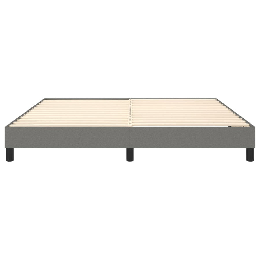 Boxspringframe Stof Donkergrijs 160 x 200 cm 25 cm