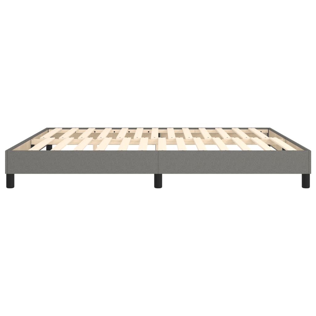 Boxspringframe Stof Donkergrijs 160 x 200 cm 25 cm