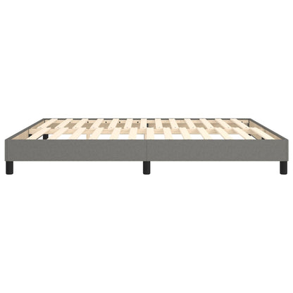 Boxspringframe Stof Donkergrijs 160 x 200 cm 25 cm