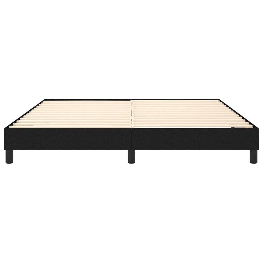 Boxspringframe stof zwart 160x200 cm 160 x 200 cm 25 cm