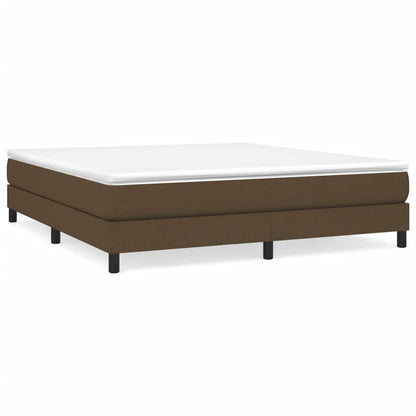 Boxspringframe Stof Donkerbruin 160 x 200 cm 25 cm