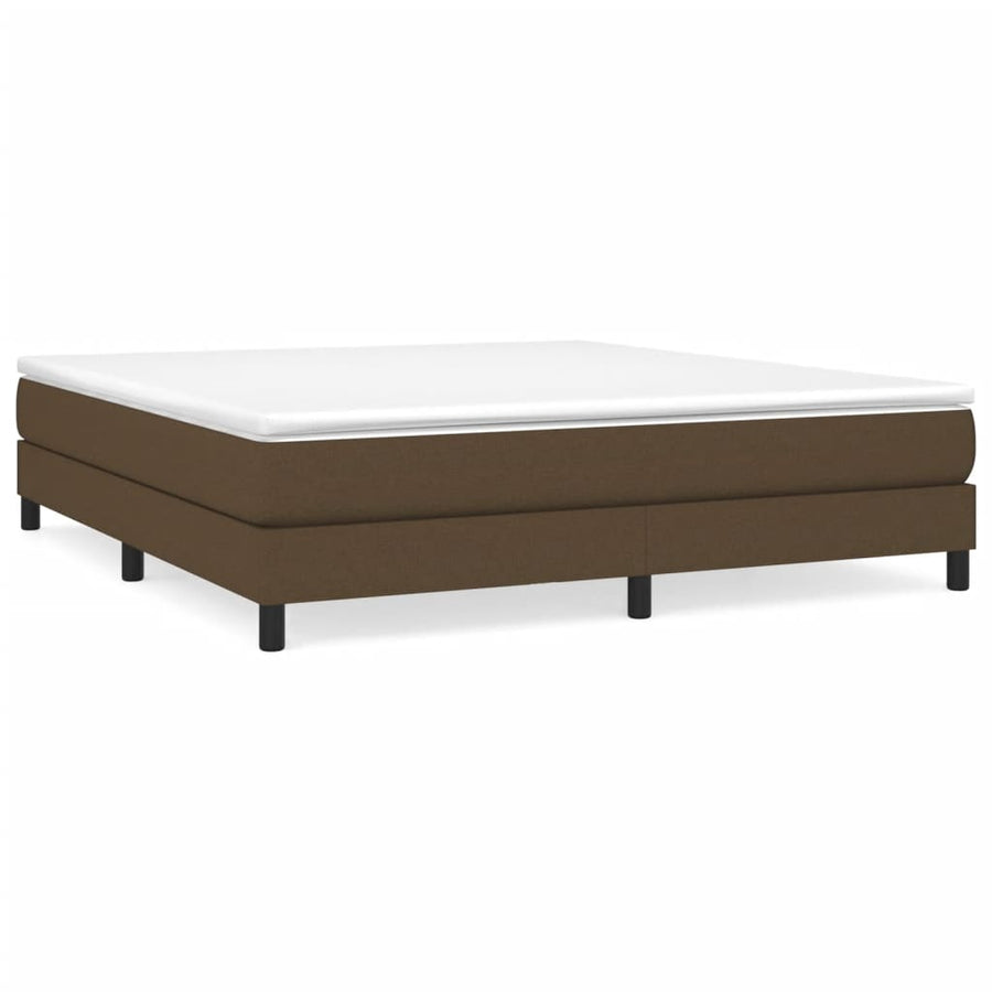 Boxspringframe Stof Donkerbruin 160 x 200 cm 25 cm