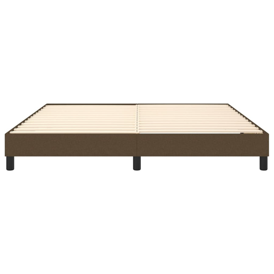 Boxspringframe Stof Donkerbruin 160 x 200 cm 25 cm