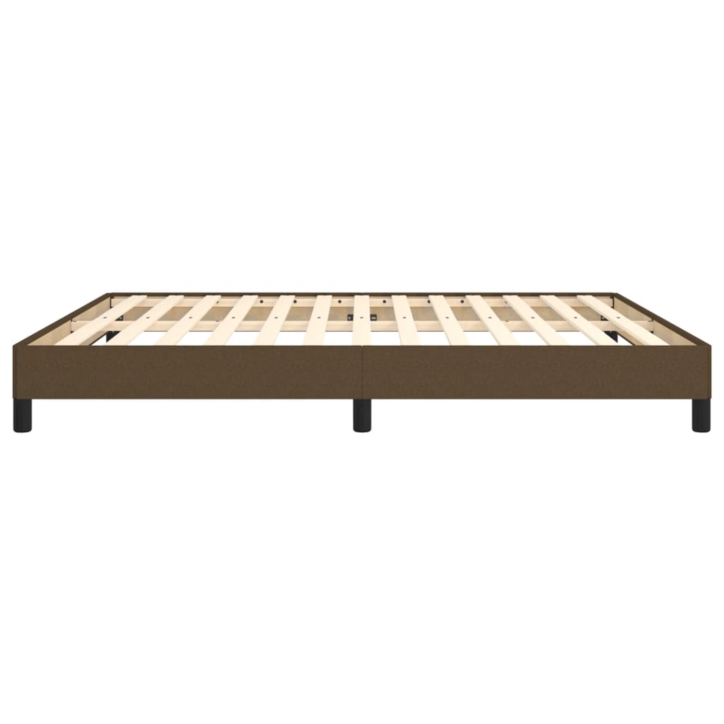 Boxspringframe Stof Donkerbruin 160 x 200 cm 25 cm