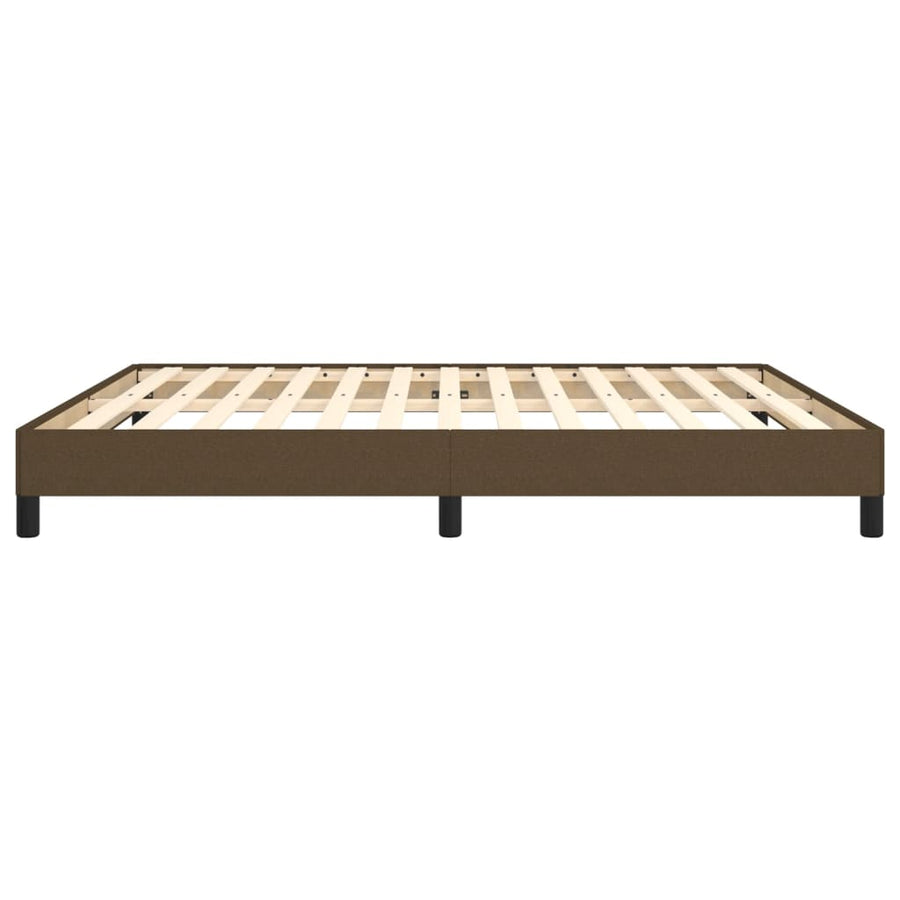 Boxspringframe Stof Donkerbruin 160 x 200 cm 25 cm