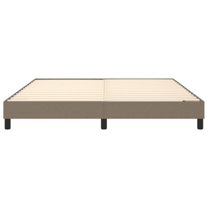 Boxspringframe Stof Taupe 160 x 200 cm 25 cm