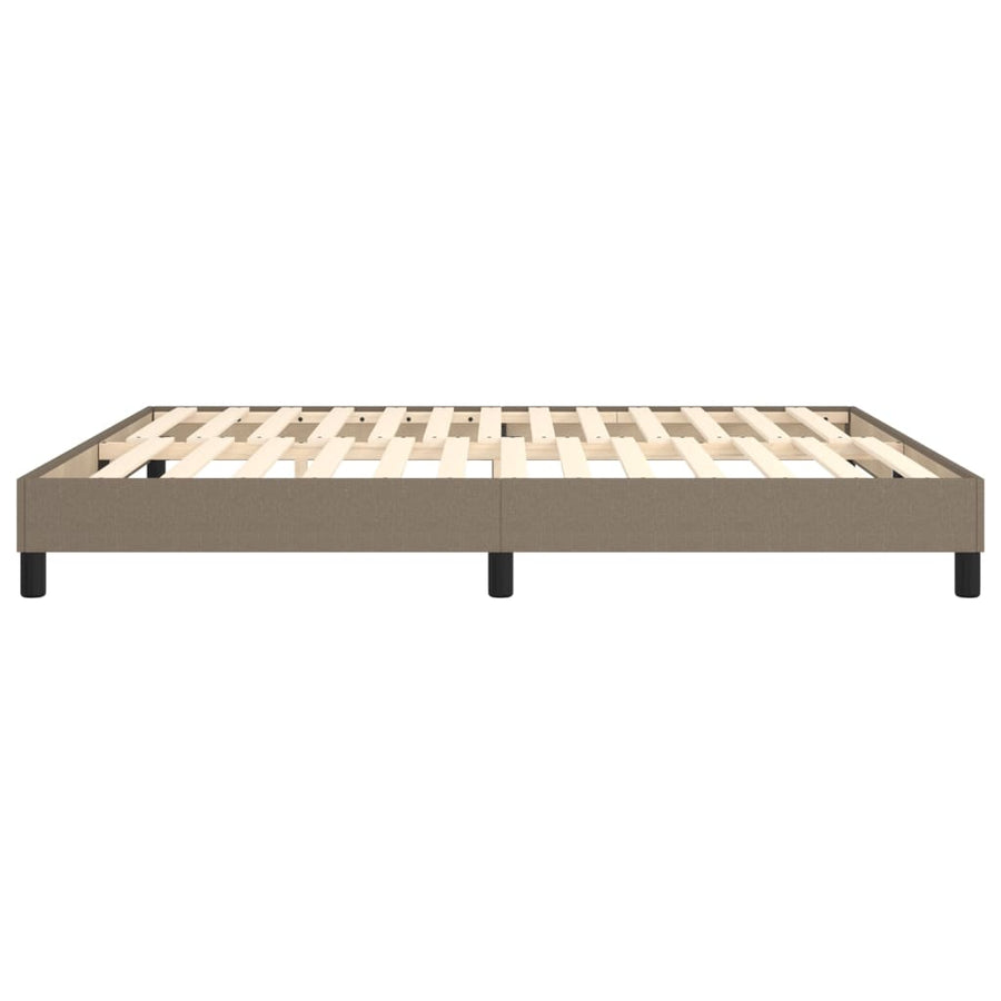 Boxspringframe Stof Taupe 160 x 200 cm 25 cm