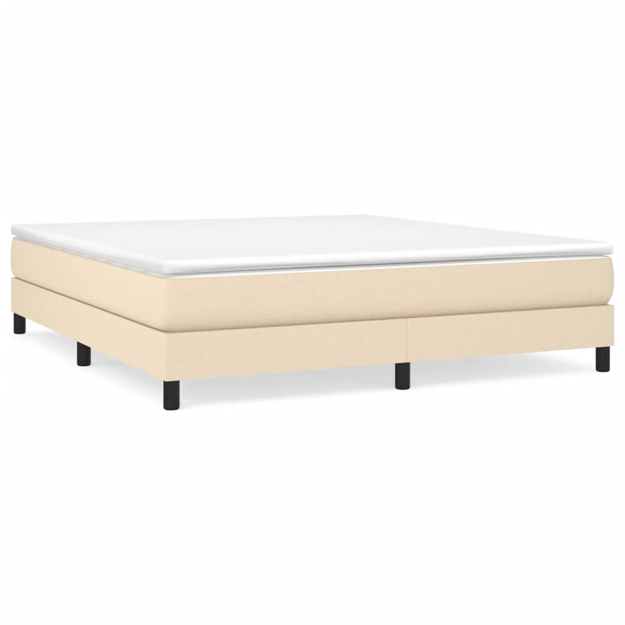Boxspringframe Stof Kleurig Crème 160 x 200 cm 25 cm