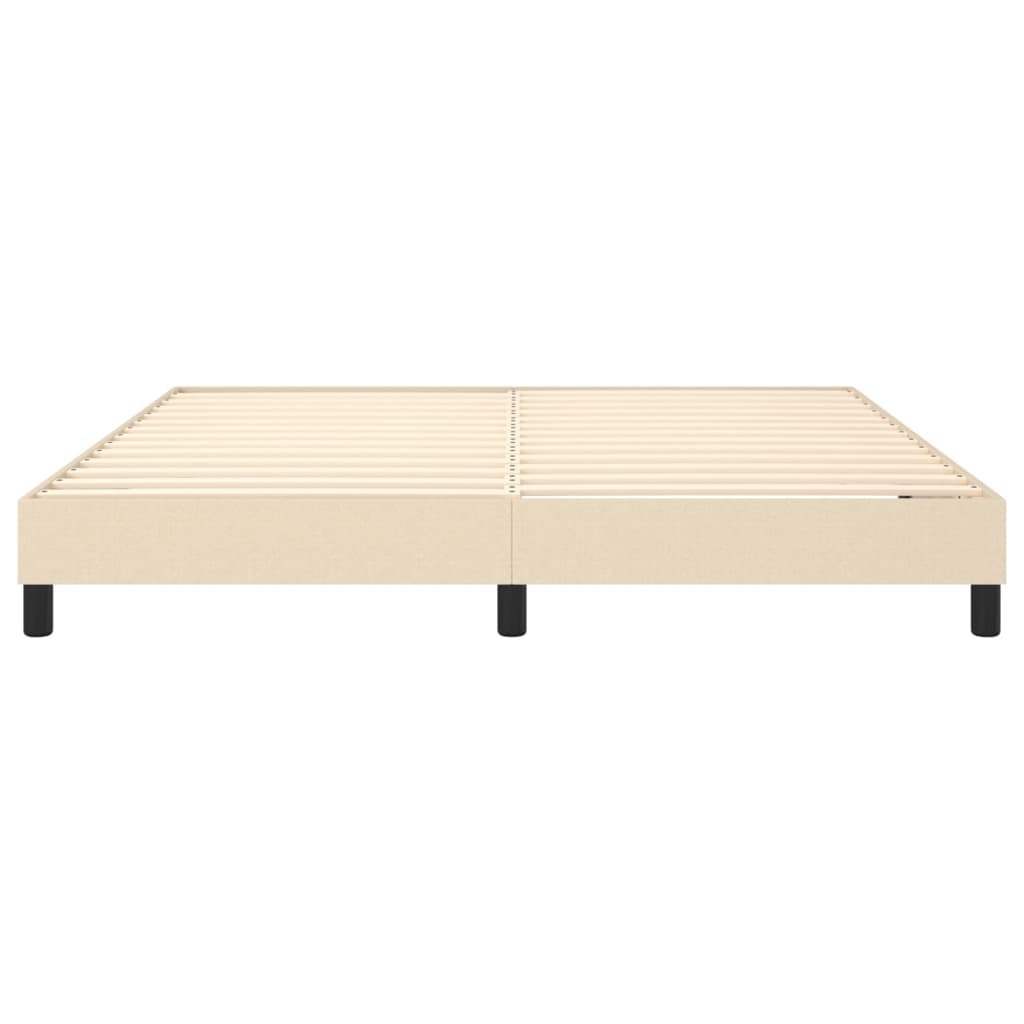Boxspringframe Stof Kleurig Crème 160 x 200 cm 25 cm