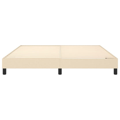 Boxspringframe Stof Kleurig Crème 160 x 200 cm 25 cm