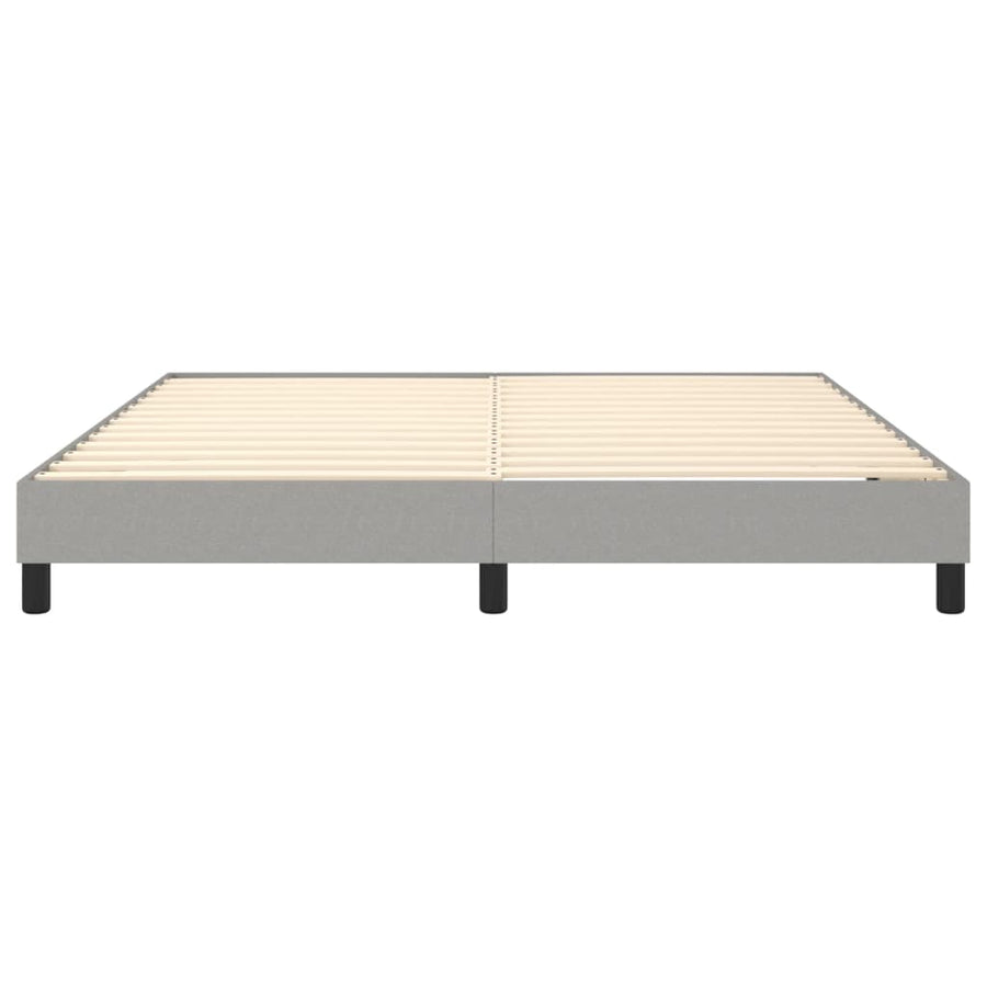 Boxspringframe Stof Lichtgrijs 180 x 200 cm 25 cm