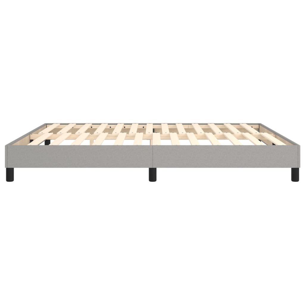 Boxspringframe Stof Lichtgrijs 180 x 200 cm 25 cm