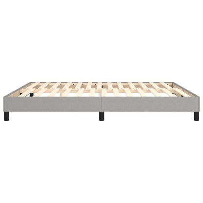 Boxspringframe Stof Lichtgrijs 180 x 200 cm 25 cm