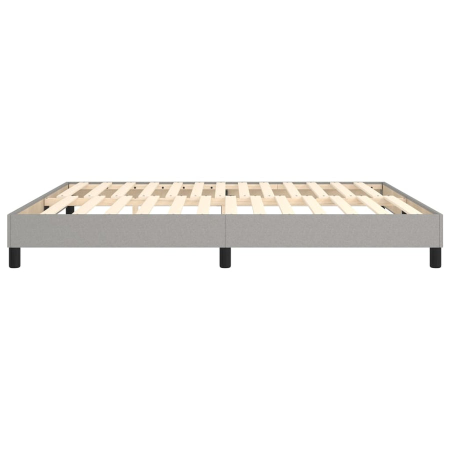 Boxspringframe Stof Lichtgrijs 180 x 200 cm 25 cm