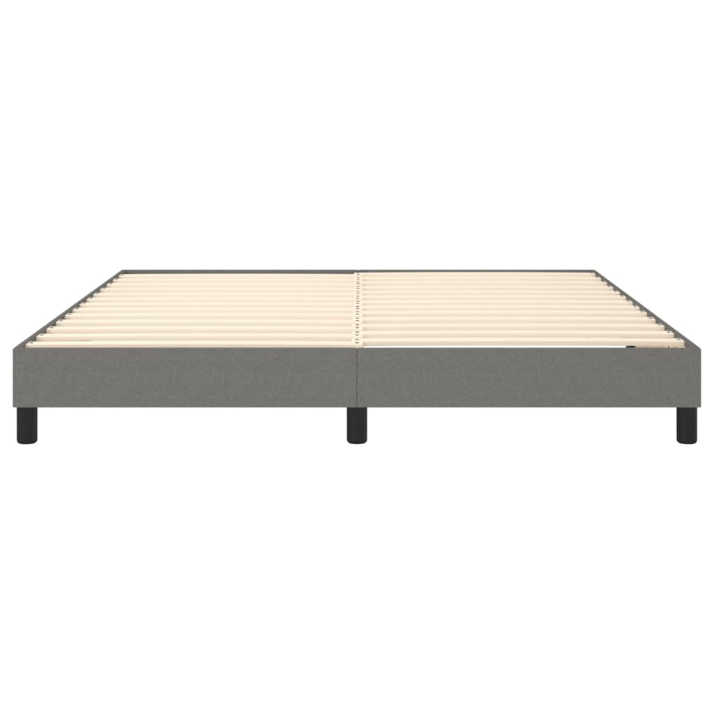 Boxspringframe Stof Donkergrijs 180 x 200 cm 25 cm