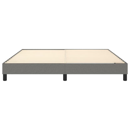 Boxspringframe Stof Donkergrijs 180 x 200 cm 25 cm
