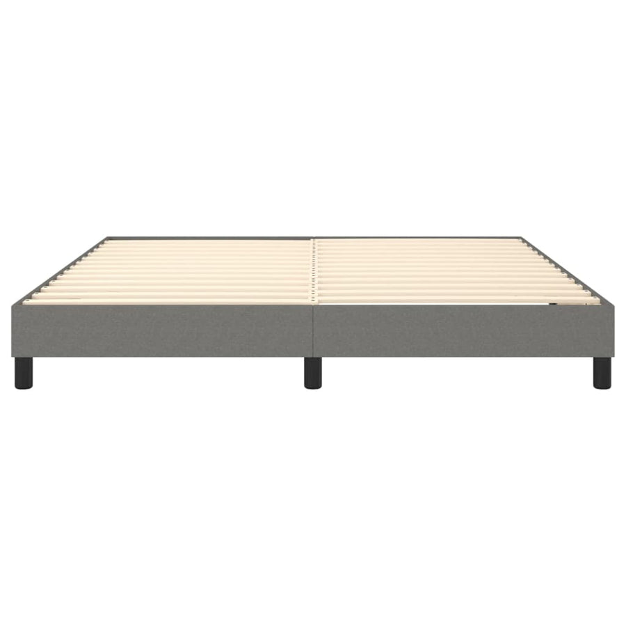 Boxspringframe Stof Donkergrijs 180 x 200 cm 25 cm