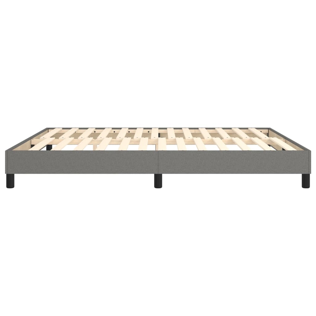Boxspringframe Stof Donkergrijs 180 x 200 cm 25 cm