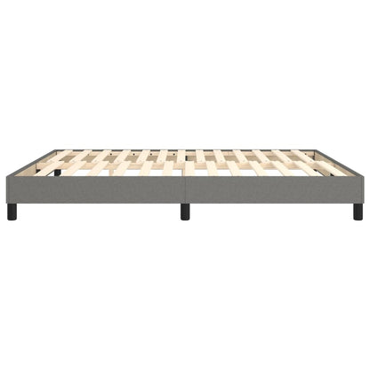 Boxspringframe Stof Donkergrijs 180 x 200 cm 25 cm