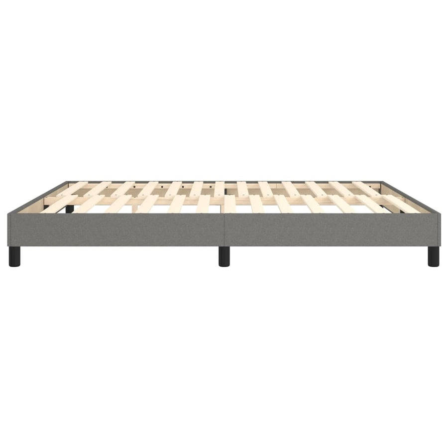 Boxspringframe Stof Donkergrijs 180 x 200 cm 25 cm