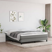 Boxspring bed 180x200 cm donkergrijs stof