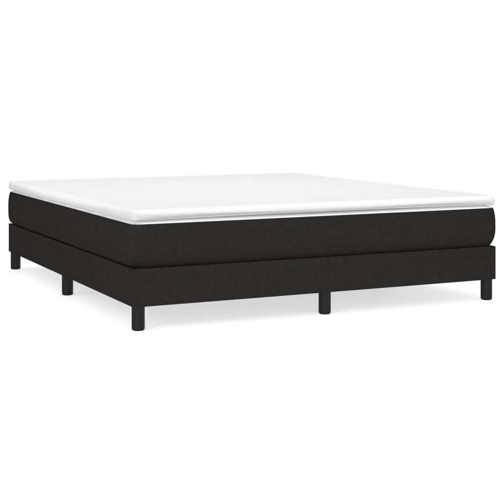 Boxspringframe stof zwart 180x200 cm 180 x 200 cm 25 cm