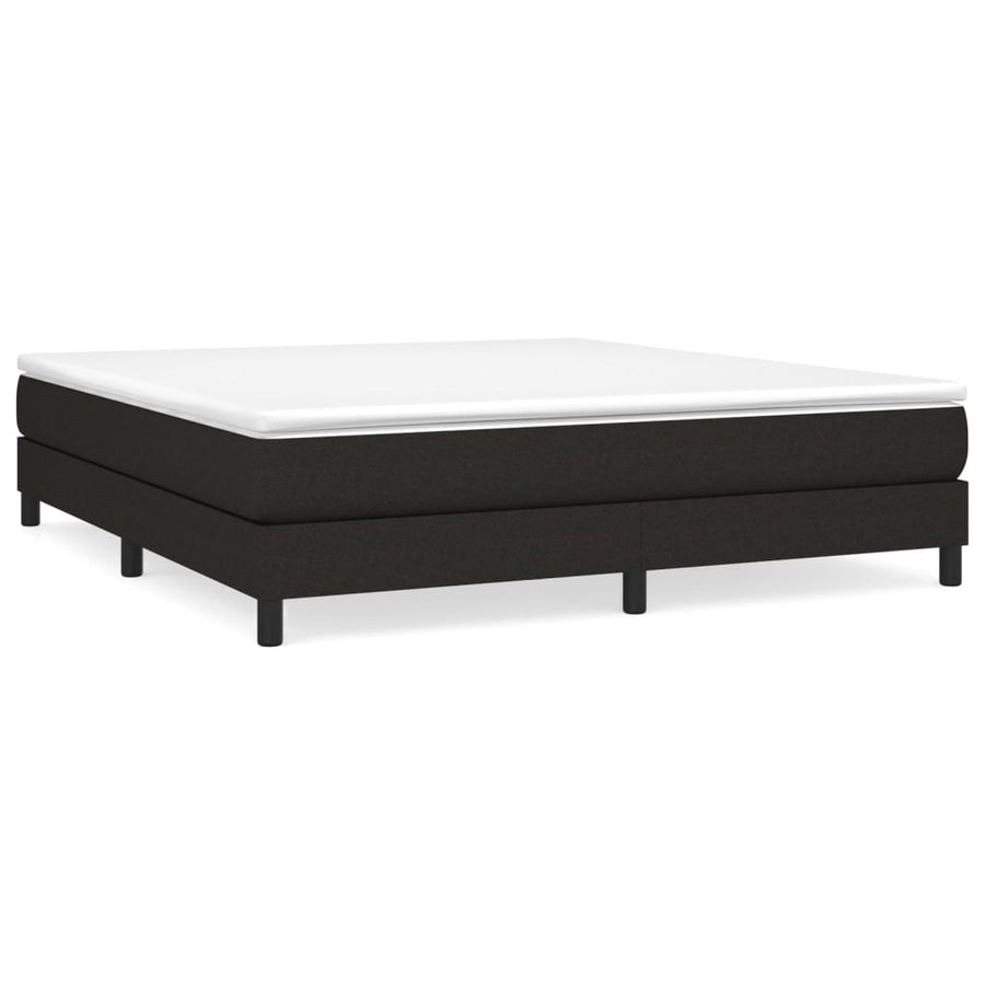 Boxspringframe stof zwart 180x200 cm 180 x 200 cm 25 cm