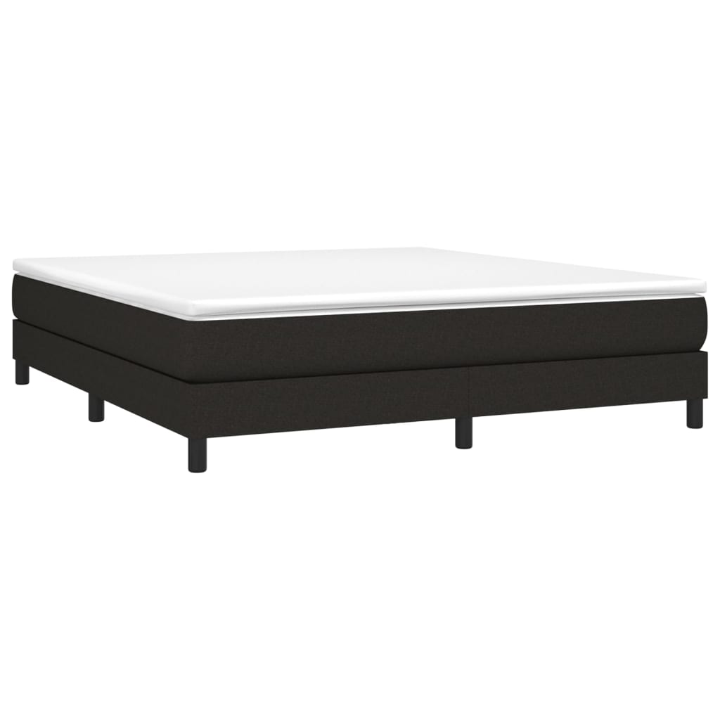 Boxspringframe stof zwart 180x200 cm 180 x 200 cm 25 cm